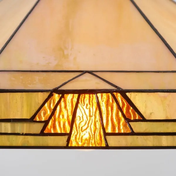 Endon 64285 - Luster na reťazi Tiffany NEVADA 1xE27/60W/230V Ø 35 cm