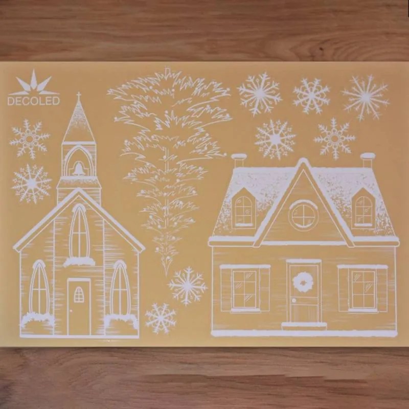 DECOLED Dekoratívna nálepka na okno A3 square