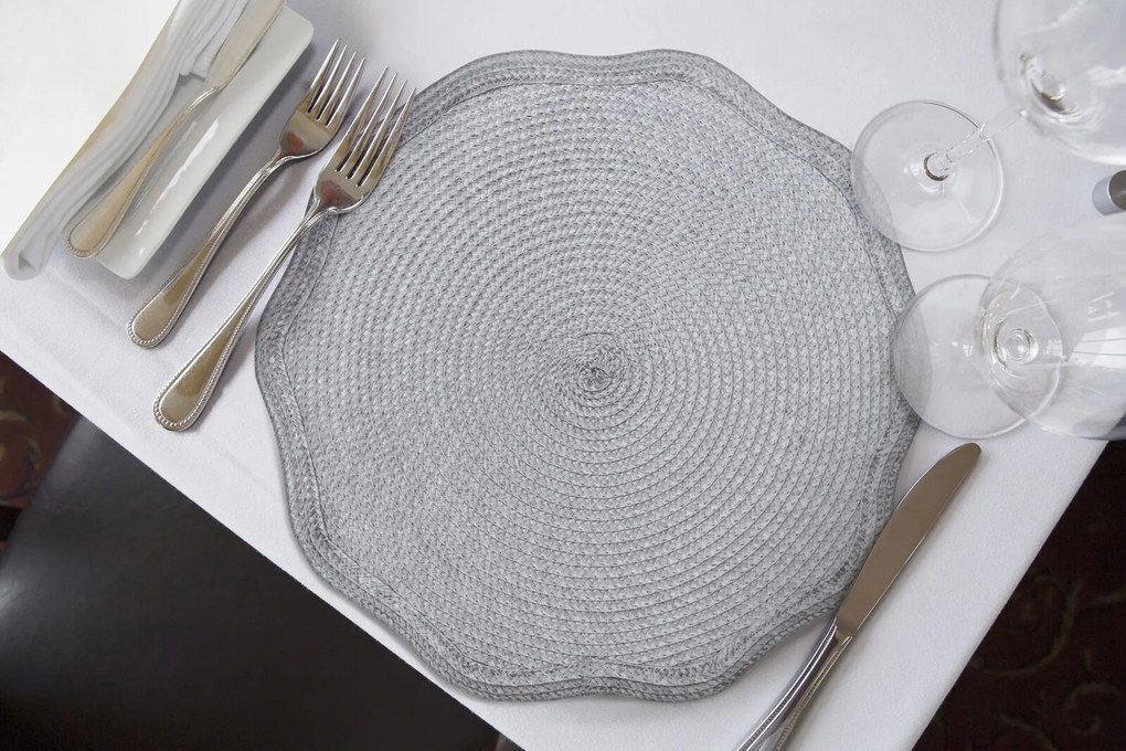 SADA 6 KS PRESTIERANIE NA STÔL OTELLO (FI) 38 CM BIELA