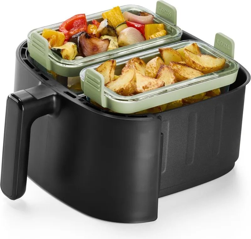 Sklenené formy do teplovzdušnej fritézy v sade 2 ks 20x9,5 cm – Lékué