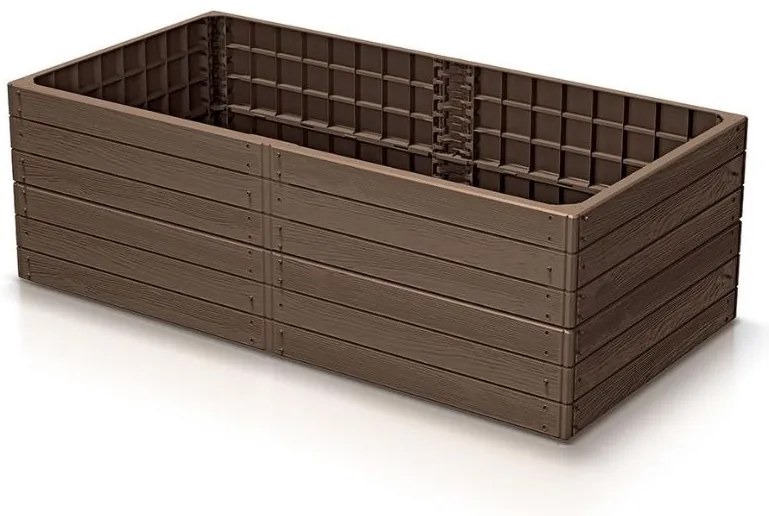 Prosperplast Vyvýšený záhon 149,2x75,6x25cm Base woody rustikálny tehlový