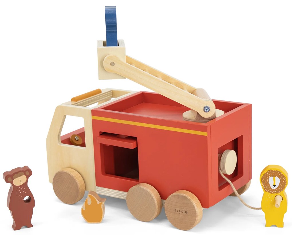 Trixie Drevené hasičské auto