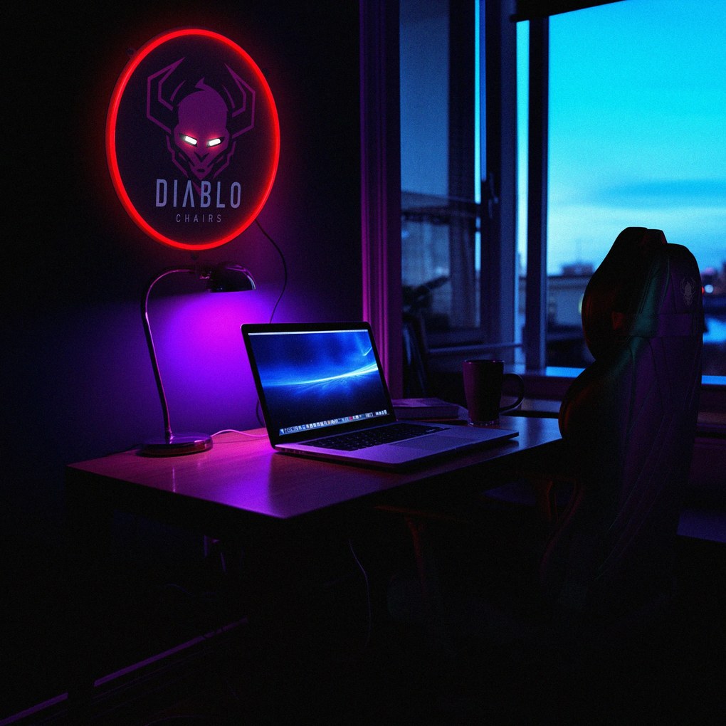 LED neónová tabuľa do hracej miestnosti 54 cm