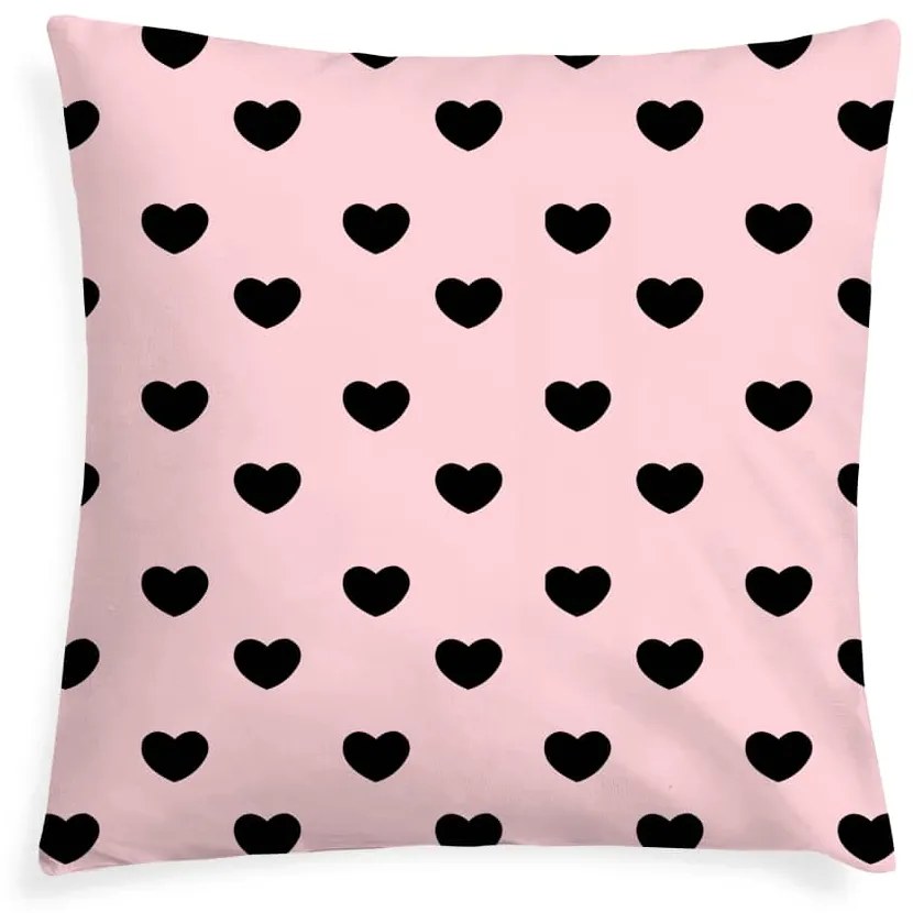 XPOSE® Mikroplyšová obliečka na vankúš LOVE (digitálna tlač) 40x40 cm