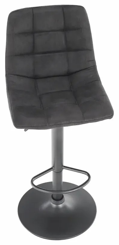 Barová stolička, sivá/čierna, LAHELA