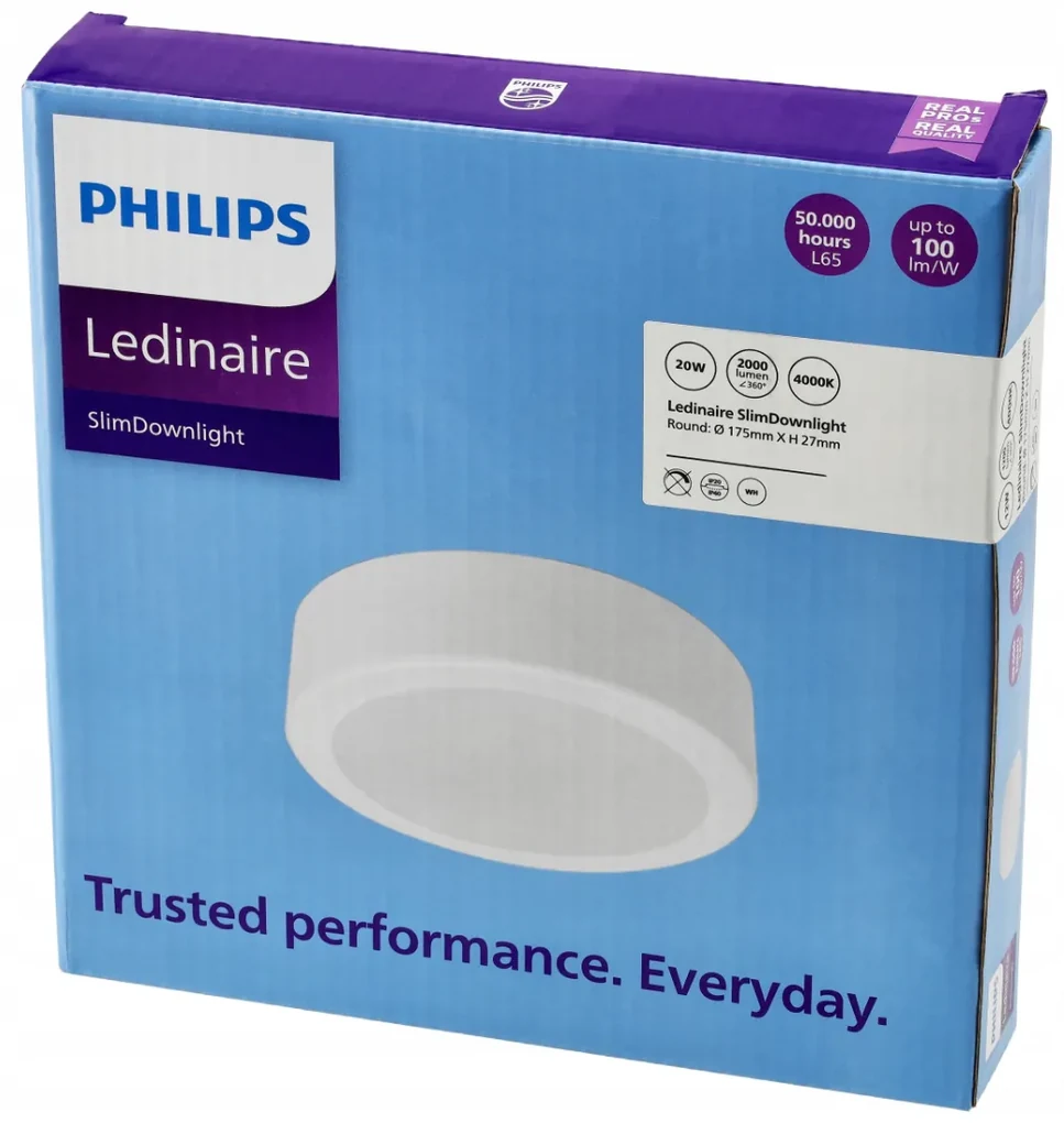 PHILIPS LED okrúhle prisadené svietidlo 19W - 2000lm - 4000K - biele