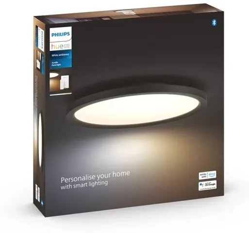 Philips HUE 8720169159075 Stropný panel Philips HUE AURELLE LED 21W, 2450lm, 2200-6500K, IP20, čierna +Dimmer switch