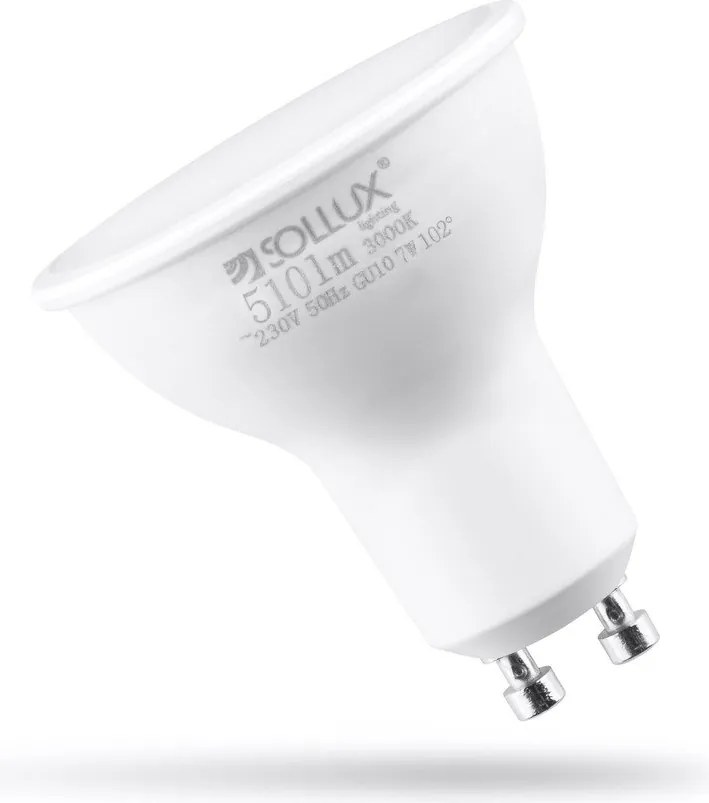 Teplá biela LED žiarovka GU10, 7 W – Sollux