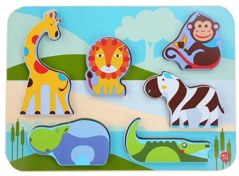 Lucy & Leo puzzle zvieratká zo safari LL224