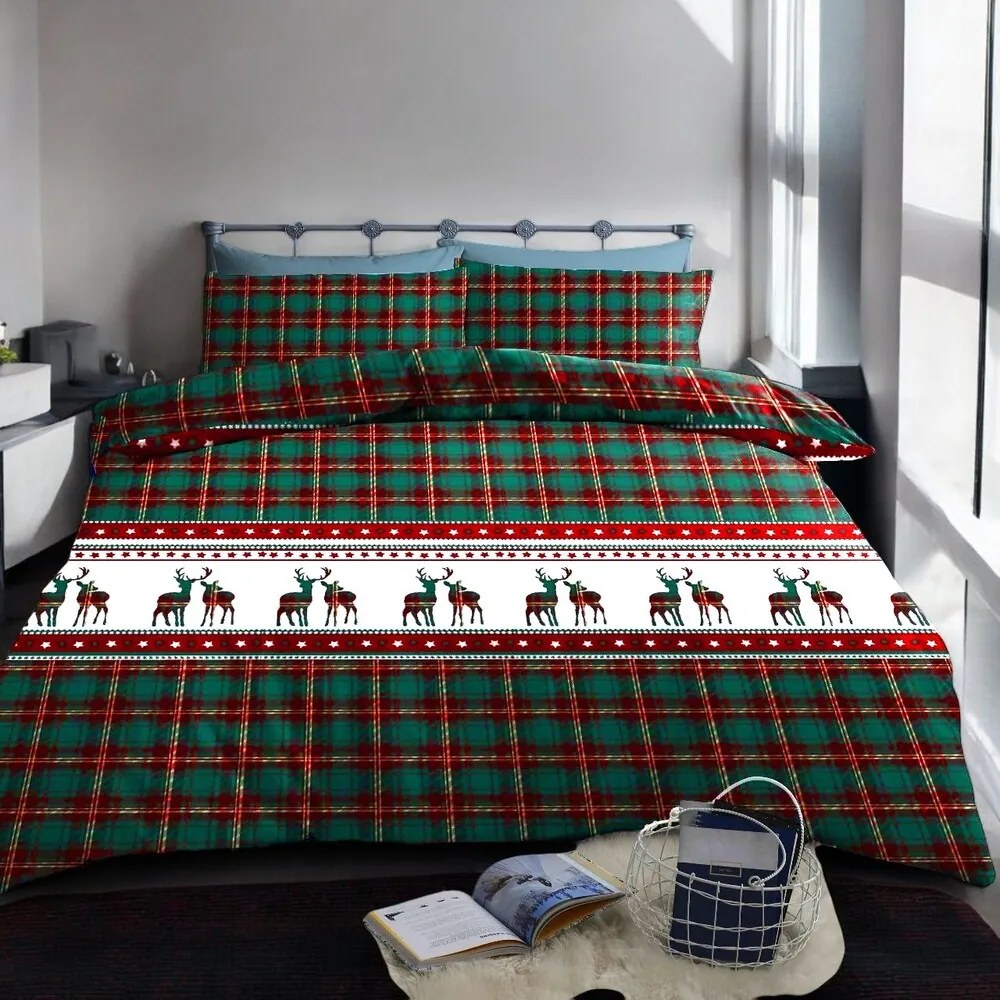 Flanelové DELUXE obliečky Homa NADYA CHRISTMAS 140x200 cm