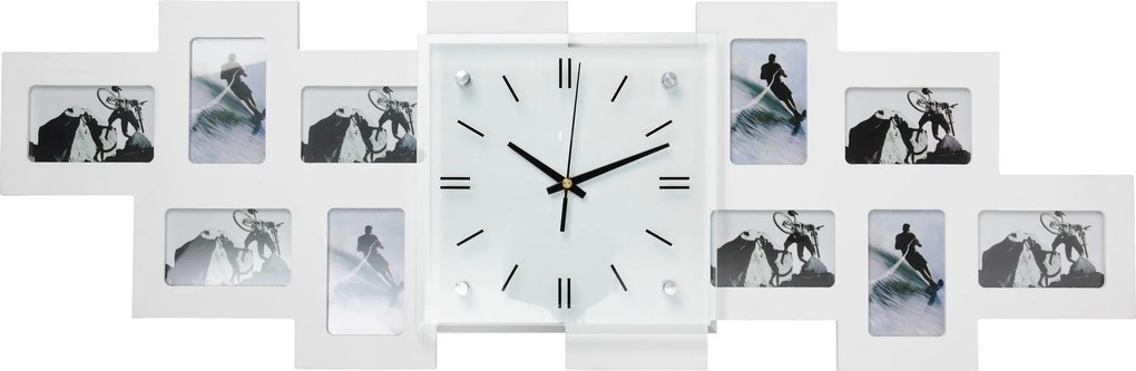 XXXLutz HODINY S FOTKAMI biela 80/26/4,8 cm Ambia Home - Hodiny - 0083400002