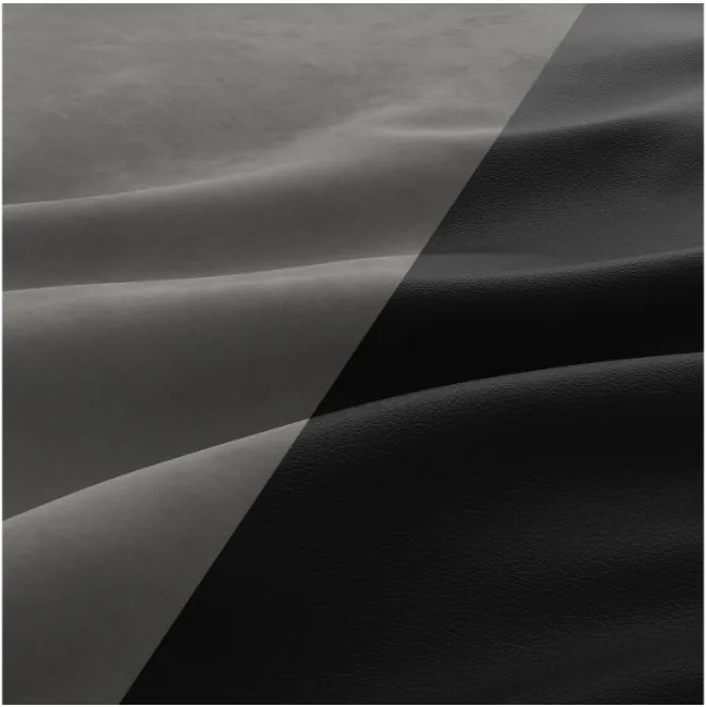 Rohová rozkladacia sedačka LUGO tmavosivá / čierna