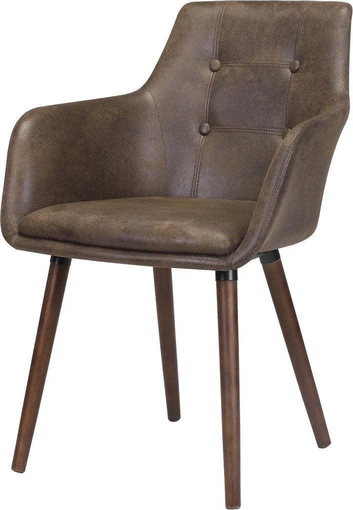 Elegantná stolička Albie, hnedá