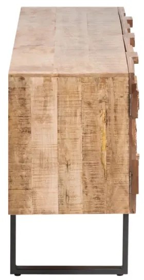 furniture-nabytek.cz - Masívny jedálenský stôl Grónsko z mangového dreva, lakovaný, hnedý – 200×40×75 cm