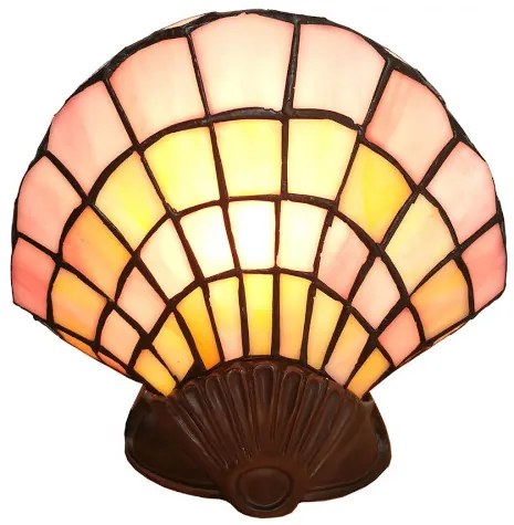 vitrážová tiffany lampa nástenná 25*20 cm