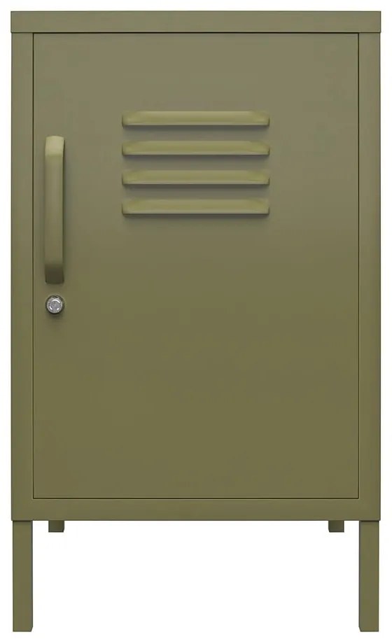 Kaki kovový nočný stolík Bradford – Støraa