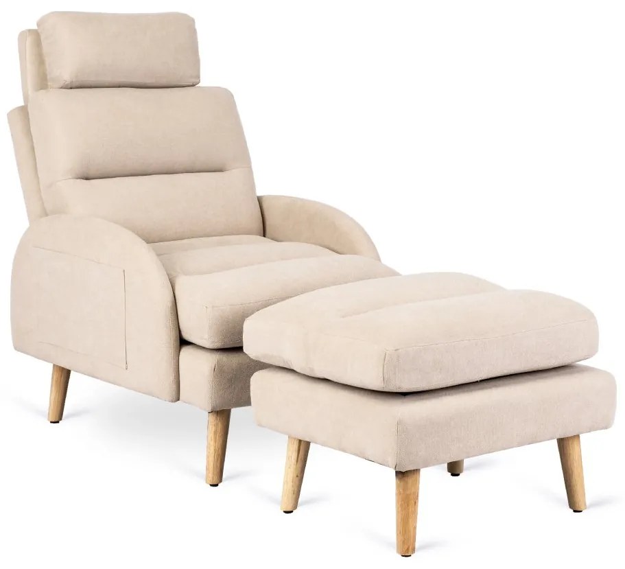 PROXIMA.store - Sklápacie kreslo HENRY FARBA: čierna