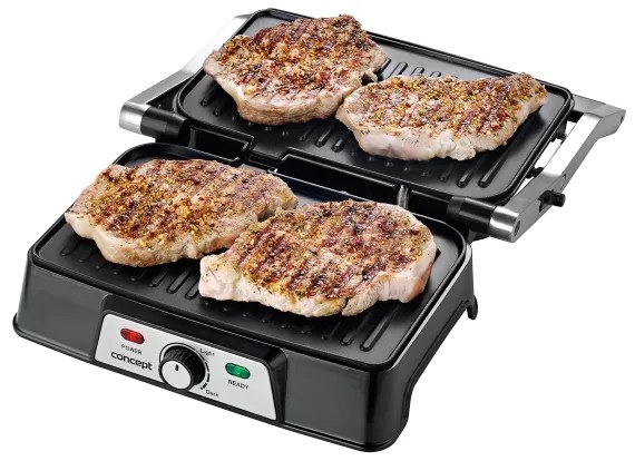 Concept ge2005 - Kontaktný gril 1500W/230V nerez/čierna