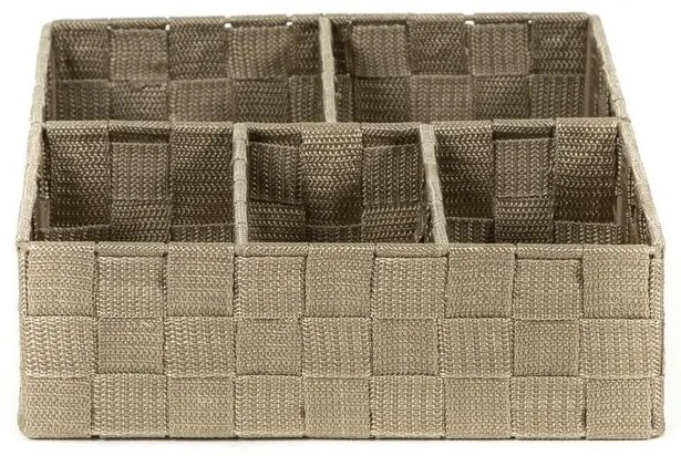 Organizér Compactor TEX 32 x 25 x 8 cm, 5 dielov, svetlo hnedá