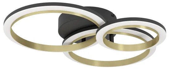 Eglo 901224 - LED Stmievateľné stropné svietidlo CALLIERA LED/20W/230V čierna/zlatá