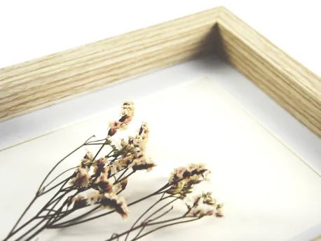 Fotorám 12x17, PPT, naturálny s kvetmi