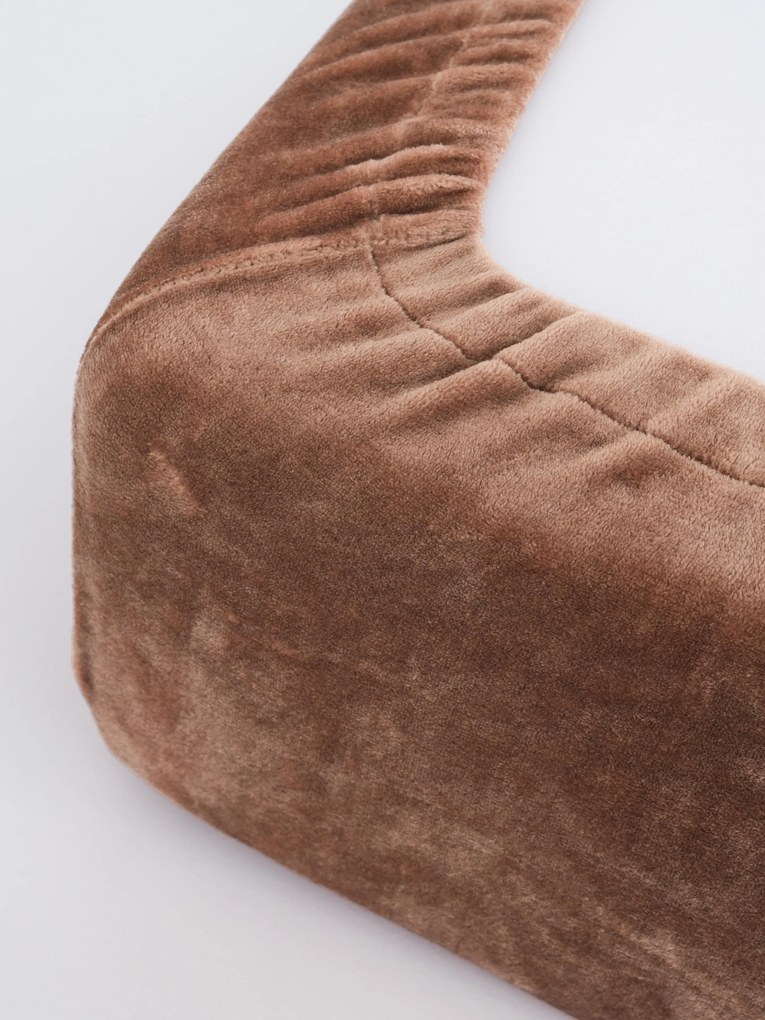 Plachta mikroplyš Deluxe 200 x 200 cm - mocha mousse