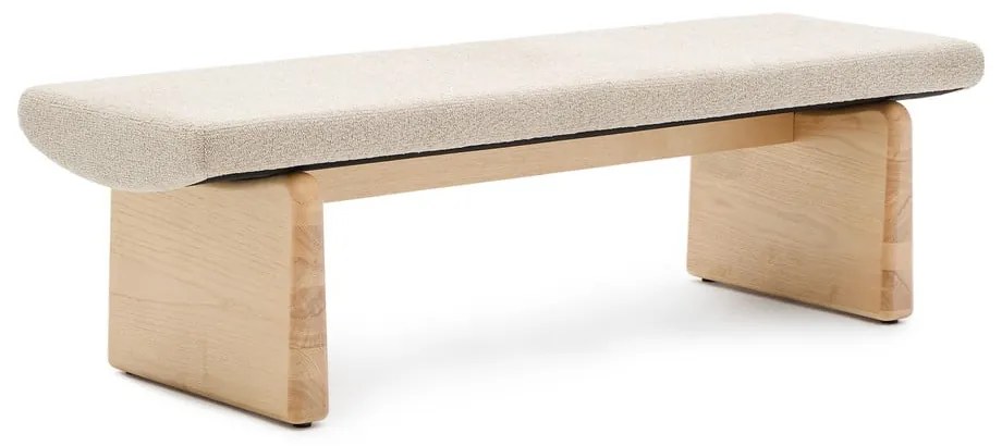 Béžová/v prírodnej farbe ženilková lavica Topaz – Kave Home