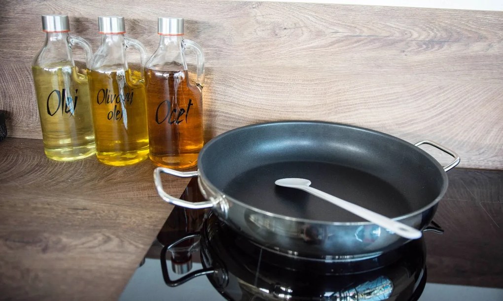 Orion Fľaša na olej, na olivový olej a ocot, s uchom a uzáverom na závit SADA 3*1,15l