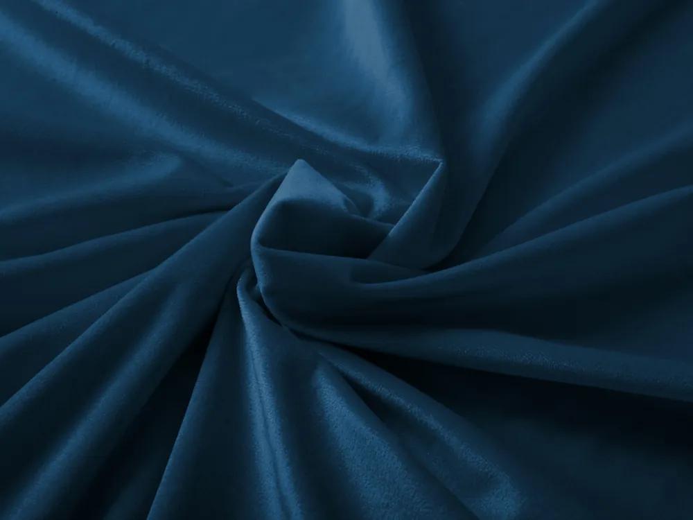 Biante Veľký zamatový oválny obrus Velvet Premium SVP-001 Petrolejovo modrá 160x220 cm