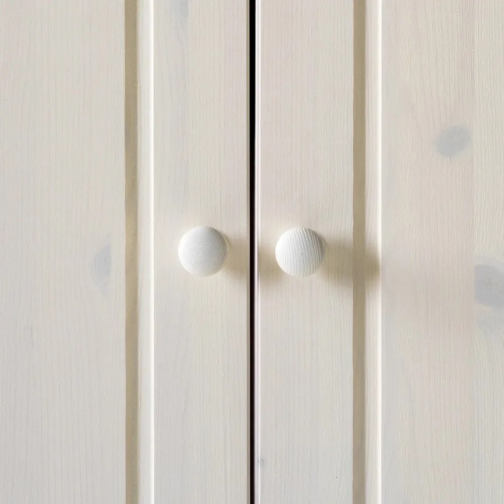 Biela šatníková skriňa z borovicového dreva 65x180 cm Anita – Støraa