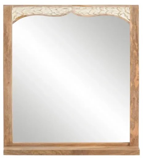 furniture-nabytek.cz - Masívne kúpeľňové zrkadlo Dillí z mangového dreva, lakované, hnedé – 70×15×75 cm