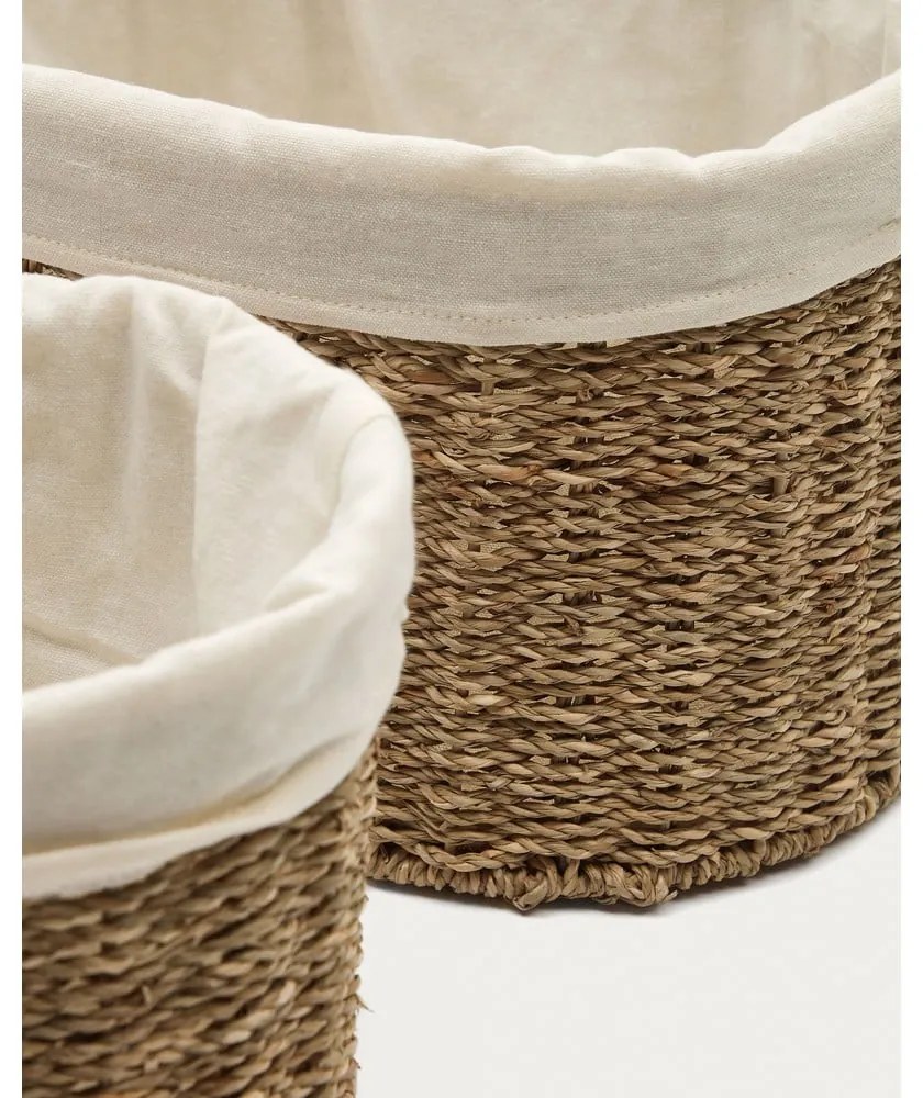 Košíky z morskej trávy v súprave 2 ks 35x25x25 cm Tossa – Kave Home
