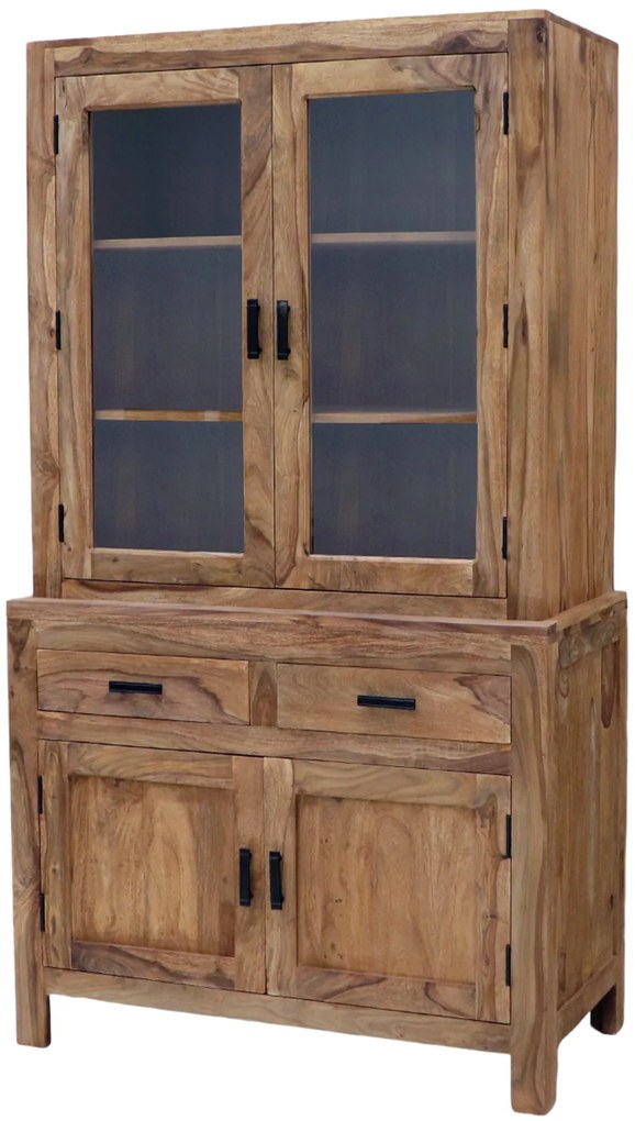 furniture-nabytek.cz - Vitrína z masívu z dreva palisander 100x180x50