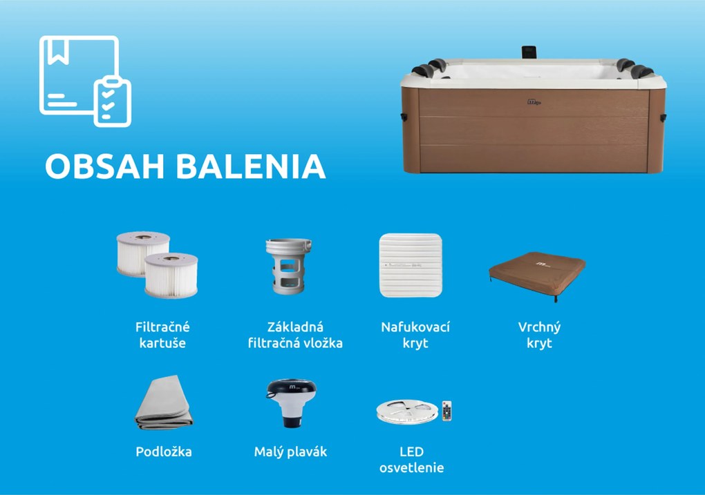 Mspa | Bazén vírivý MSPA OSLO AMBER AERO PLUS- F-AM063WAP | 11400305