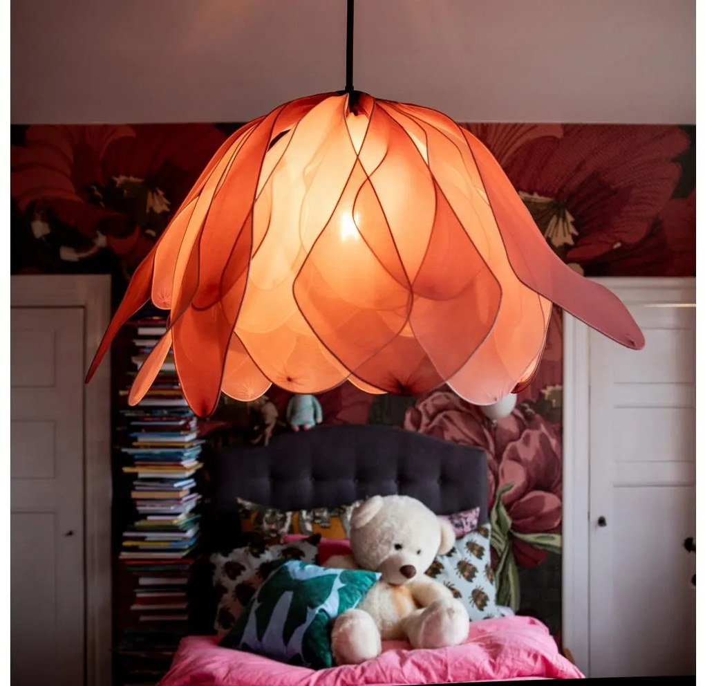 ByRydens 4202270-0500 - Luster na lanku LOU LOU 1xE27/5W/230V ružová