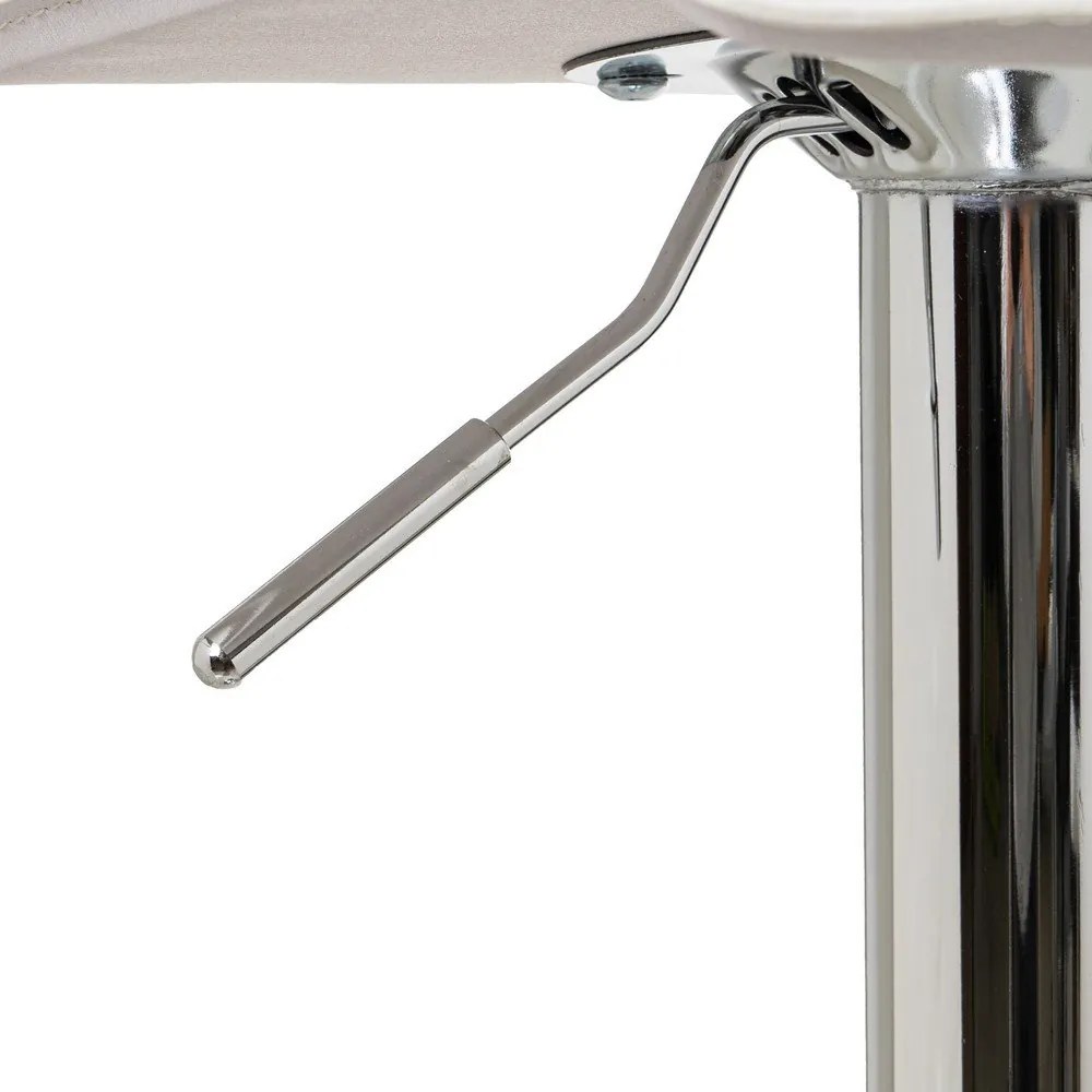 Biele čalúnené barové stoličky v súprave s nastaviteľnou výškou 2 ks (výška sedadla 63 cm) – Casa Selección