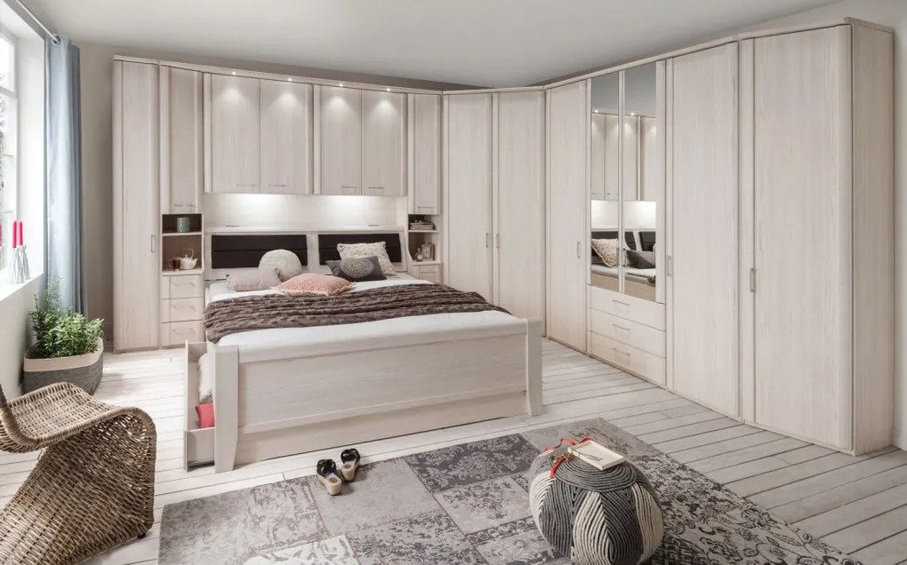 Skosená skriňa Luxor 47 cm, polárny smrekovec, pravá