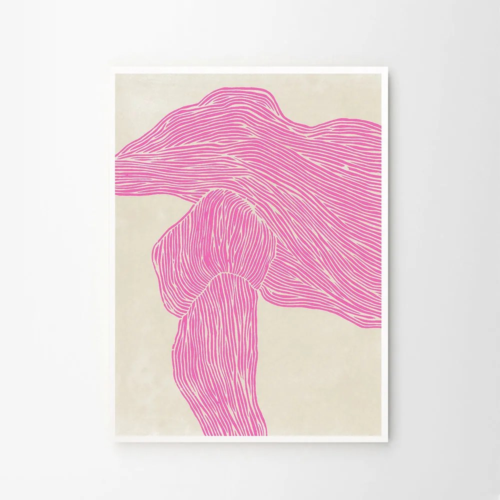 The Poster Club Plagát The Line - Pink by Rebecca Hein 50x70 cm