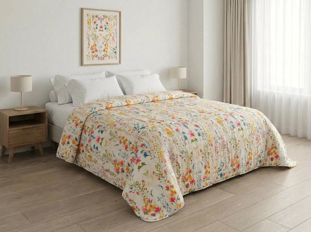 Prehoz na posteľ MILLEFLEUR, farebný Rozmer: 170 x 210 cm
