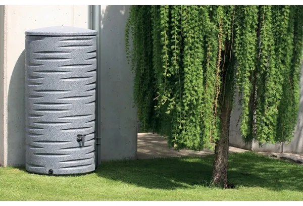 Sud na dažďovú vodu, priemer 58 cm, 290 l, tmavo sivá