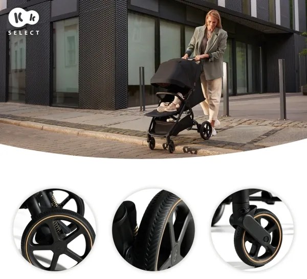 KINDERKRAFT SELECT - Športový kočík MITZY Ink black