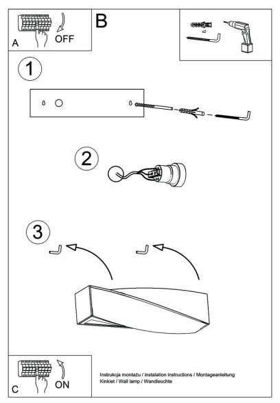 Nástenné svietidlo SIGMA 1xE27/60W/230V čierna