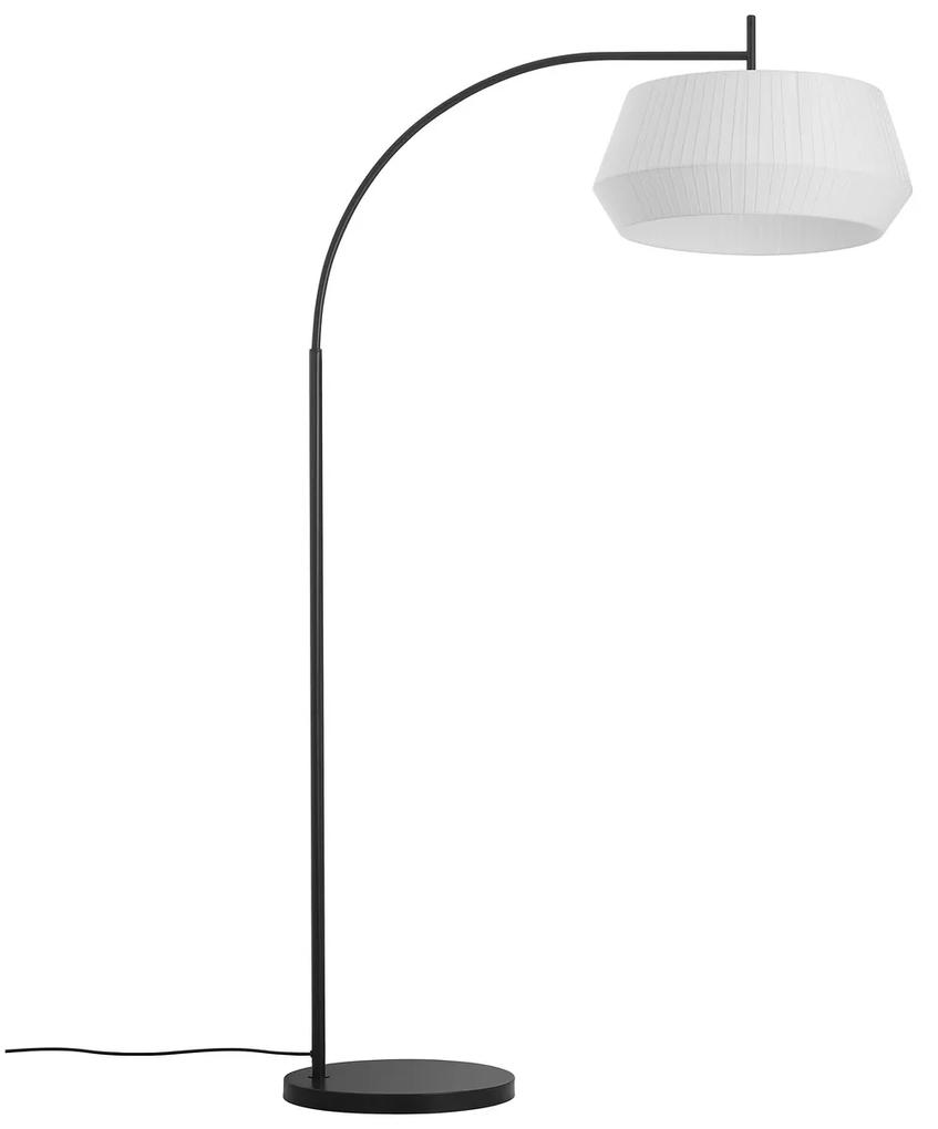 NORDLUX Oblúková stojacia lampa DICTE, 1xE27, 60W, biela