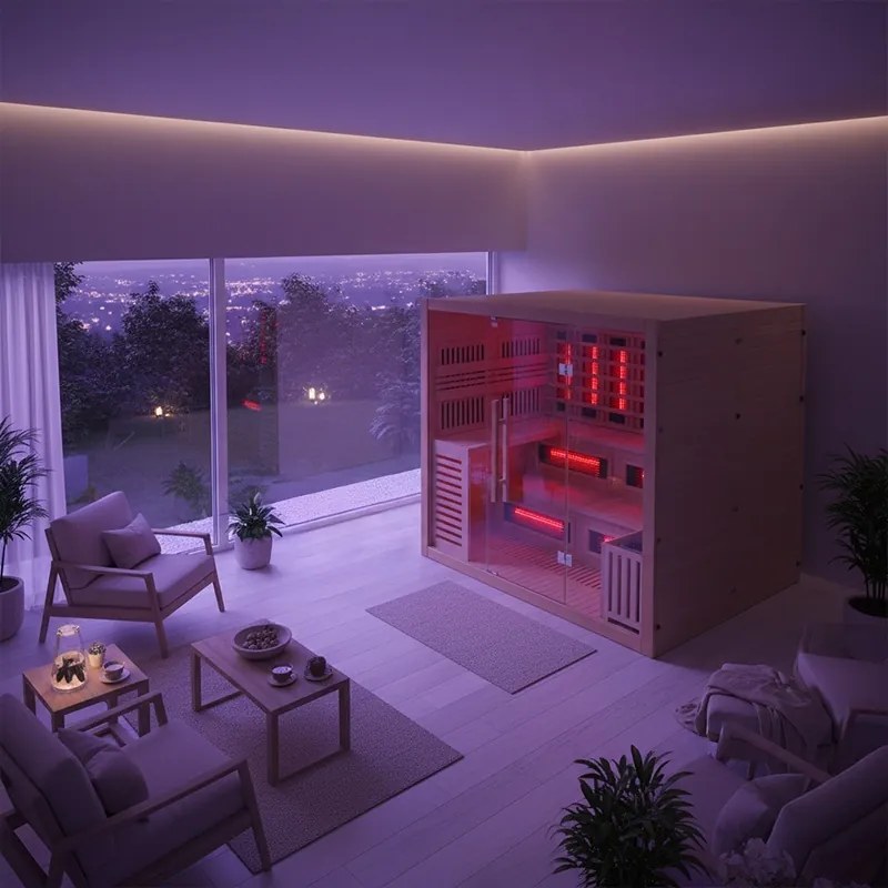 BPS-koupelny Kombinovaná sauna 2v1 HYD-7526 - Infrasauna + fínska sauna 200x160, 5-6 osôb
