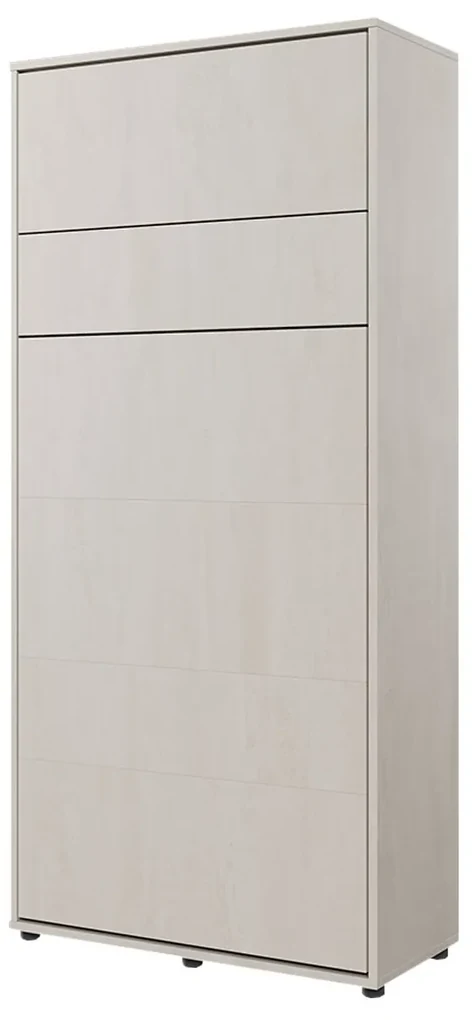 Sklápacia posteľ Concept Junior - vertikálna, Farby: Silk Flou, Osvetlenie: osvetlenie LED, Rozmer postele: 120x200