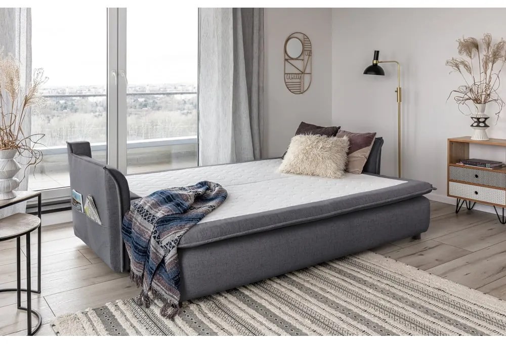 Sivá rozkladacia pohovka Miuform Charming Charlie