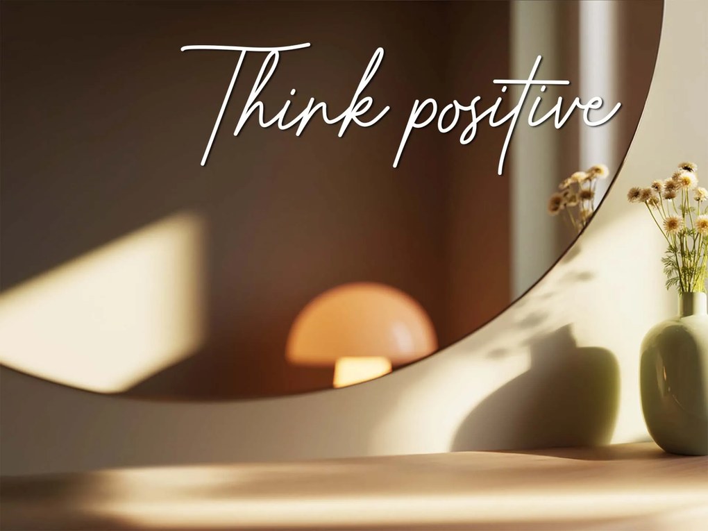 Nálepka na zrkadlo S16 – Think positive