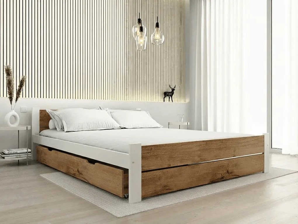 Úložný box pod posteľ 150 cm, dub artisan