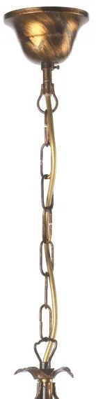 ONLI - Luster na reťazi KAREN 5xE14/6W/230V bronzová