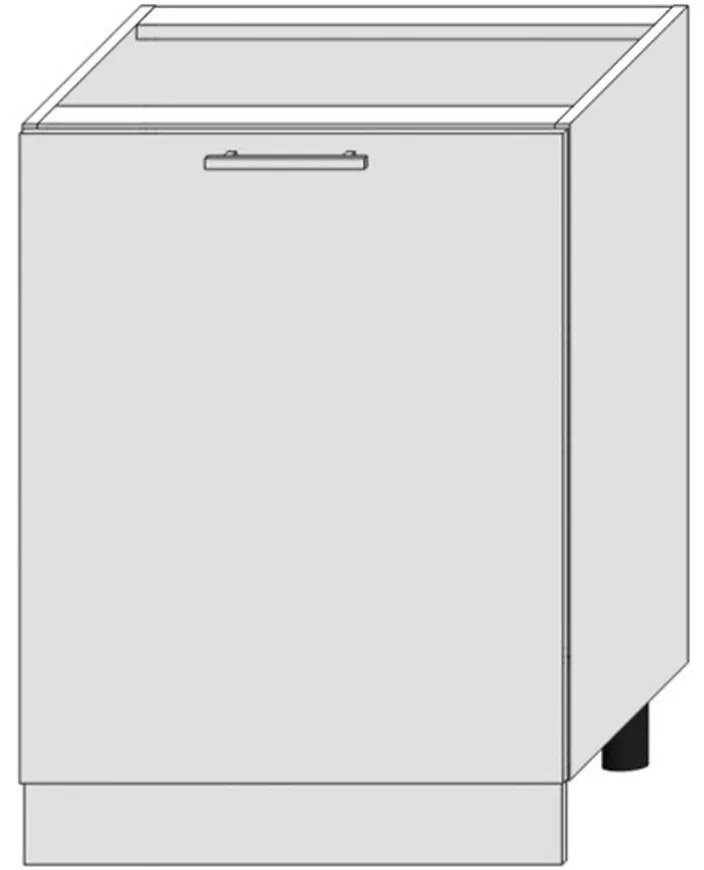 Skrinka do kuchyne Bono D60pc Pl Biela Alaska/Biely